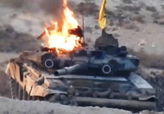 В Сирии  подбили Т-90